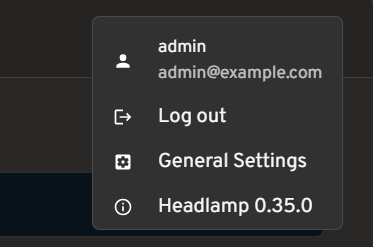 User info